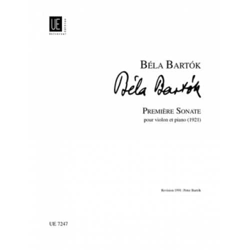 BARTOK B. - PREMIERE SONATA - VIOLIN AND PIANO