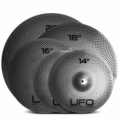 Ufo Cymbals Set 4 Cymbales Low Volume - 14? 16? 18? 20? + Housse