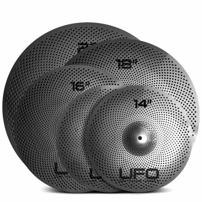 SET 4 CYMBALES LOW VOLUME - 14 16 18 20 + BAG