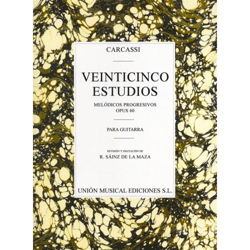 UME (UNION MUSICAL EDICIONES) Carcassi TWENTY-five Estudios Progresivos - Guitar