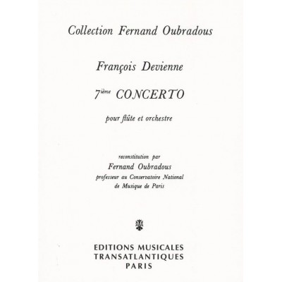 TRANSATLANTIQUES Devienne F. - 7ème Concerto Pour Flute et Orchestre