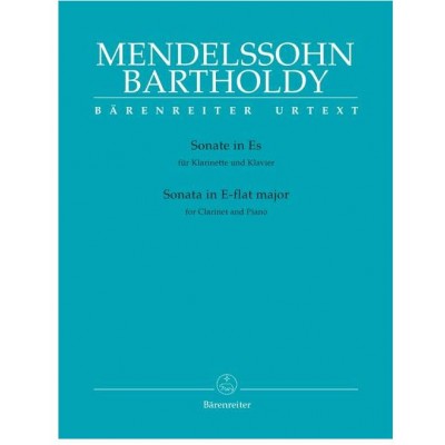 MENDELSSOHN BARTHOLDY F. - SONATA IN E-FLAT MAJOR - CLARINET, PIANO