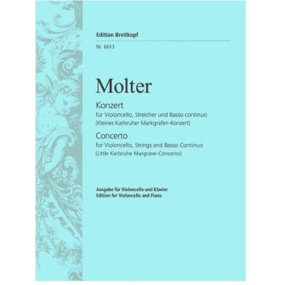 EDITION BREITKOPF MOLTER J.M. - VIOLONCELLOKONZERT C-DUR