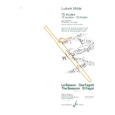 MILDE LUDWIK - 75 ETUDES VOLUME 2 OPUS 26 : 25 ETUDES - BASSON