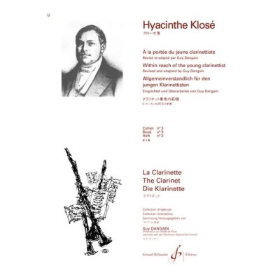 KLOSE HYACINTE - A LA PORTEE DU JEUNE CLARINETTISTE VOL.3 - CLARINETTE