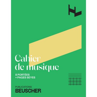 PAUL BEUSCHER PUBLICATIONS Cahier De Musique 8 Portées + Pages D