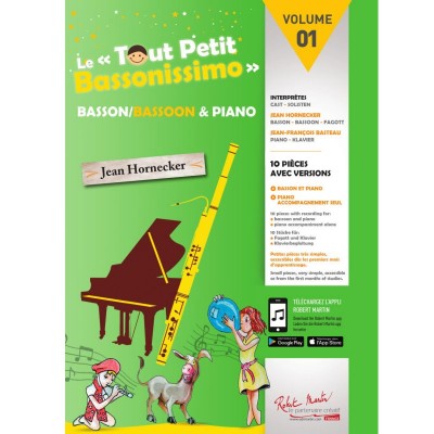 ROBERT MARTIN Hornecker J. - Le Tout Petit Bassonissimo Vol.1 (Instru seul)