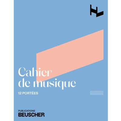Cahier De Musique 12 Portées (petit Format)