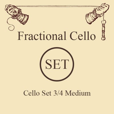 3/4 STRINGS FOR CELLOS SHORT SCALE SET 