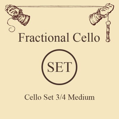 LARSEN STRINGS Fractional 3/4 Jeu - Medium (petites Tailles)