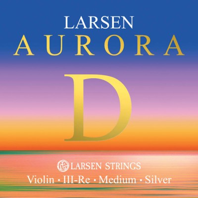 LARSEN STRINGS AURORA VIOLIN STRINGS D SILVER 4/4 MEDIUM