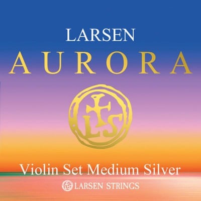 AURORA VIOLIN STRINGS SET 4/4 WITH SILVER D MEDIUM