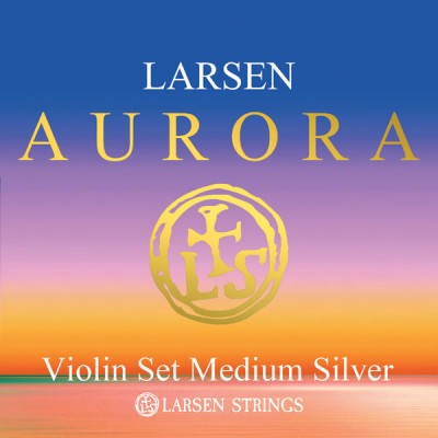 LARSEN STRINGS AURORA VIOLIN SAITEN SATZ 4/4 MIT D SILBER MEDIUM