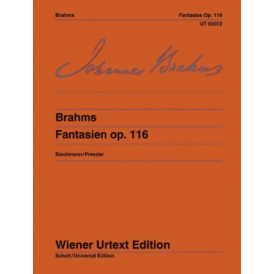 WIENER URTEXT EDITION BRAHMS J. - FANTASIES OP.116 - PIANO