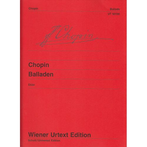 CHOPIN F. - BALLADEN - PIANO