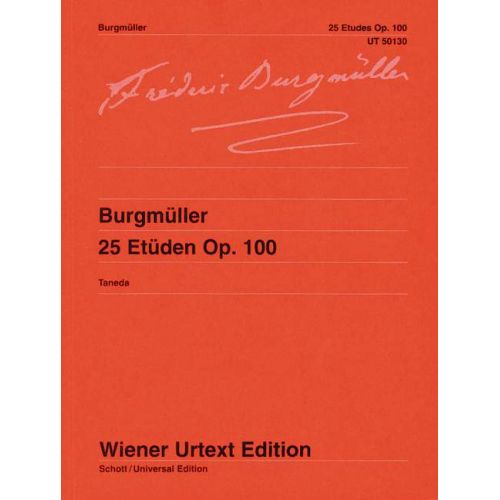 WIENER URTEXT EDITION BURGMULLER F. - 25 ETUDEN OP. 100 - PIANO