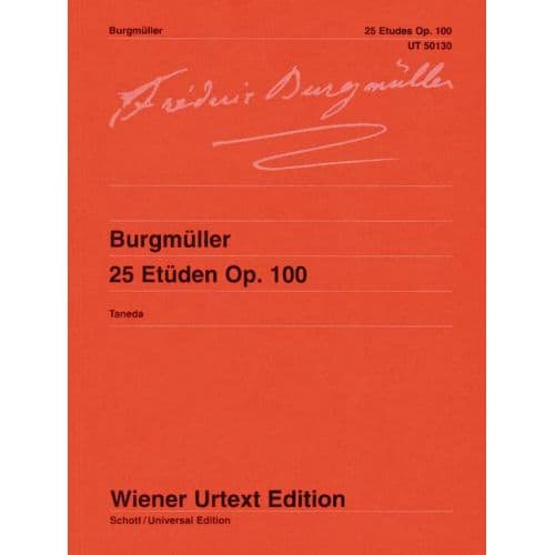 WIENER URTEXT EDITION BURGMULLER F. - 25 ETUDEN OP. 100 - PIANO