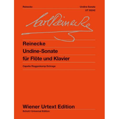 WIENER URTEXT EDITION REINECKE - UNDINE OP.167 - FLUTE / PIANO