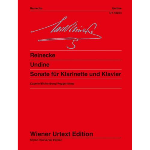 WIENER URTEXT EDITION REINECKE - UNDINE OP.167 - CLARINETTE / PIANO