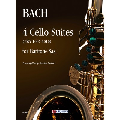 BACH J.S. - 4 CELLO SUITES FOR BARITONE SAX 