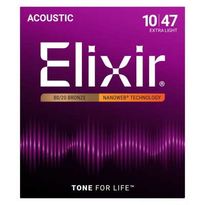 ELIXIR ACOUSTIC 11002 NANOWEB EXTRA LIGHT 10 47