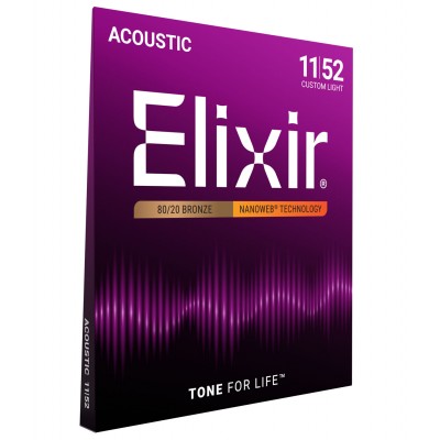 Elixir 11027 Nanoweb Custom Light 11 52