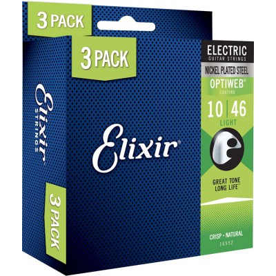 ELIXIR 16552 OPTIWEB LIGHT 10-46 PACK DE 3