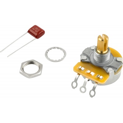 FENDER PURE VINTAGE 250K SPLIT SHAFT POTENTIOMETER WITH MOUNTING HARDWARE