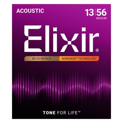 ELIXIR ACOUSTIC NANOWEB MEDIUM 13 17 26 35 45 56