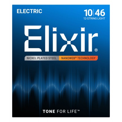 ELIXIR Cordes Electriques Nanoweb Jeux Light /12C