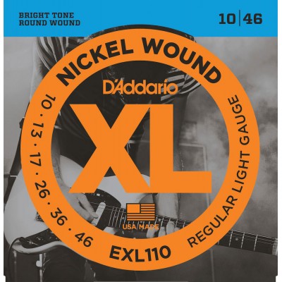 D'ADDARIO AND CO EXL110 NICKEL WOUND LIGHT 10-46