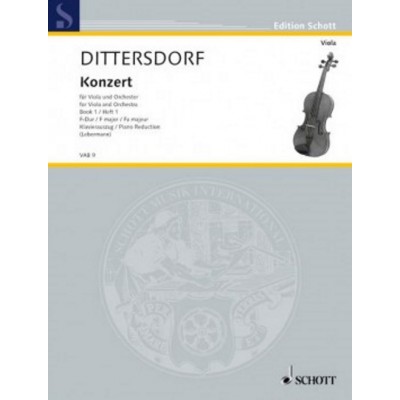 DITTERSDORF K. - CONCERTO F MAJOR - ALTO & PIANO