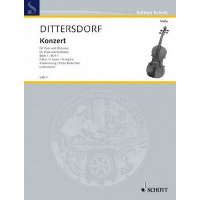 SCHOTT DITTERSDORF K. - CONCERTO F MAJOR - ALTO & PIANO
