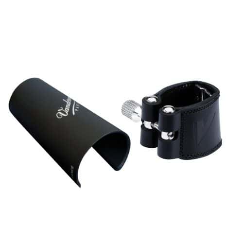 LEATHER Bb LIGATURE WITH PLASTIC CAP - LC21P