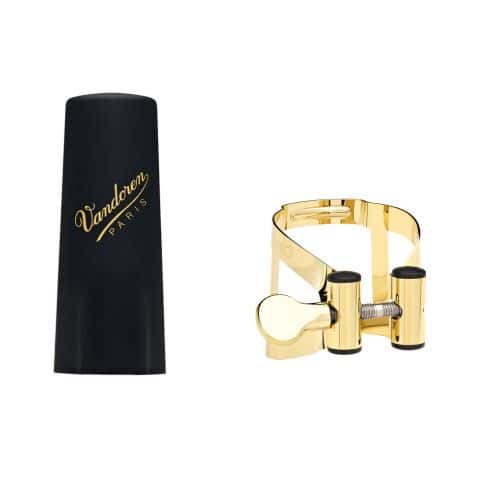 VANDOREN LIGATURE M/O SOPRANO OR COUVRE BEC PLASTIQUE