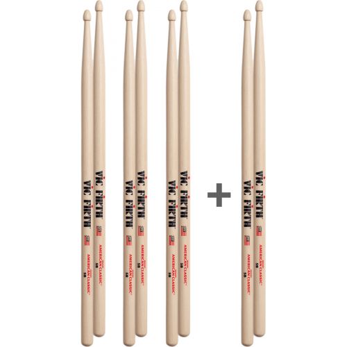 VIC FIRTH P5A-3.5B-1 - PACK 3X5B + 1X5B GRATIS