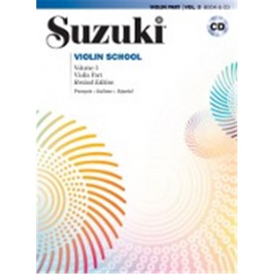 SUZUKI VIOLIN SCHOOL VIOLIN PART VOL.3 REV. EDITION + CD - VIOLON 