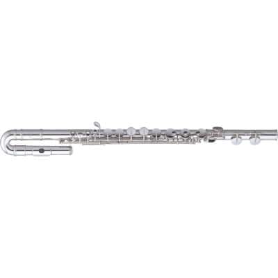 PEARL FLUTE PFA206SU TETE COURBE ET DROITE EN ARGENT MASSIF 