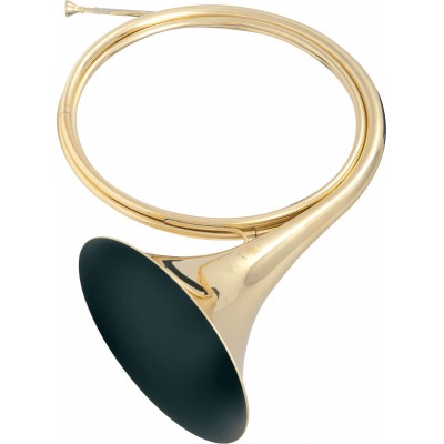 TROMPE DE CHASSE EN RE - B Stock