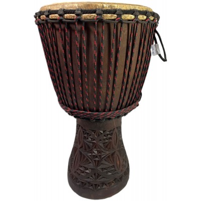 WASSOULOU Djembe Custom Grand 33-35 X 60-62CM + Housse (offerte)