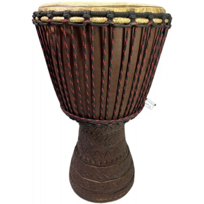 WASSOULOU Djembe Custom Grand 33-35 X 60-62CM + Housse (offerte)
