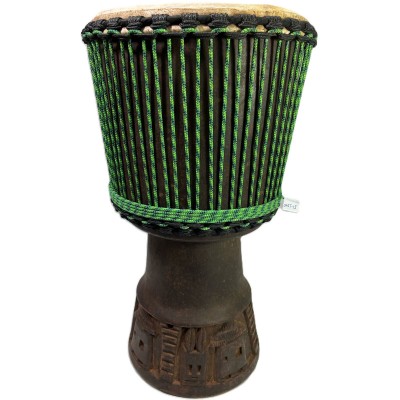 WASSOULOU CUSTOM DJEMBE LARGE 33-35 X 60-63CM 