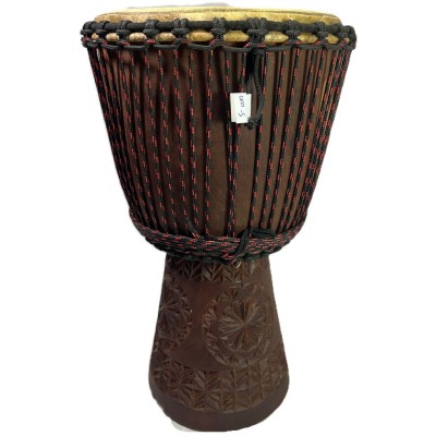 WASSOULOU CUSTOM DJEMBE LARGE 33-35 X 60-63CM 