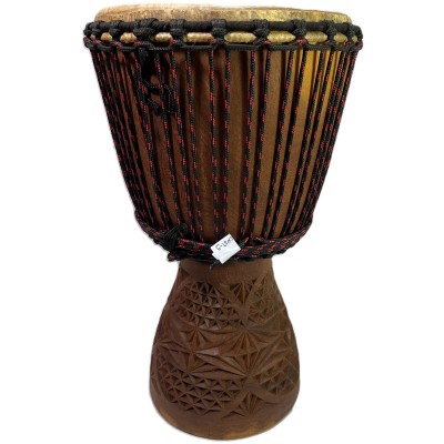 WASSOULOU Djembe Custom Grand 33-35 X 60-62CM + Housse (offerte)