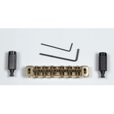 GOTOH PEGS/STOPTAIL ELECTRIC GUITAR TUNOMATIC BRASS EASEL, X-GOLD