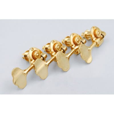 GOTOH BASSE 4 EN LIGNE GOLD BOUTON METAL GOLD DROITES