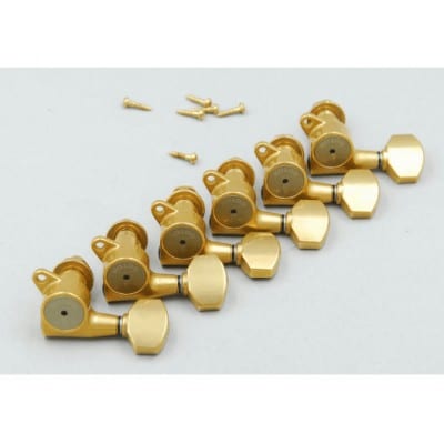 GOTOH MECANIQUES GUITARE 6 EN LIGNE X-GOLD A BLOCAGE, GAUCHES