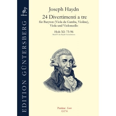 GUNTERSBERG HAYDN JOSEPH - 24 DIVERTIMENTI A TRE NR. 73-96