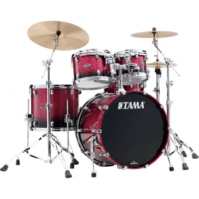 TAMA STARCLASSIC WALNUT/BIRCH  STAGE 22  MOLTEN DARK RASPBERRY FADE