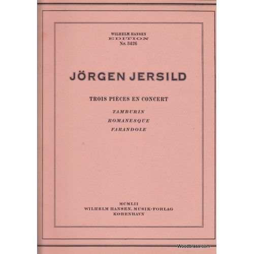 JERSILD JORGEN - TROIS PIECES EN CONCERT